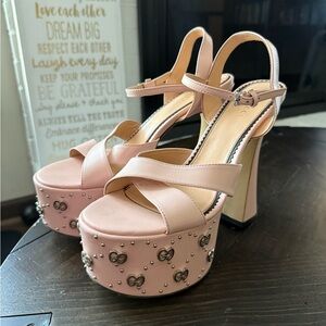 Gucci Blush Pink Platform Heels